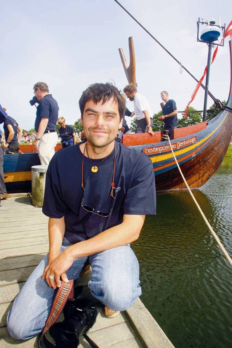 Fotograf: Patrick Holbek / Fjordbyerne Martin Kristensen ved Havhingsten i Roskilde lige inden afsejlingen